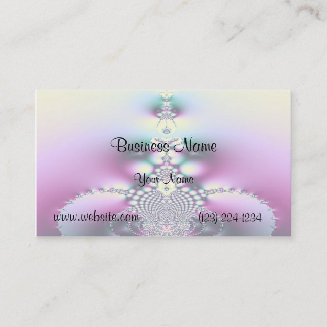 Cartão De Visita A Piscina Fractal (Frente)