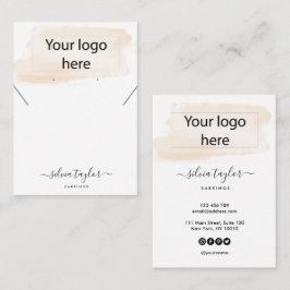 Cartão De Visita A placa de vídeo do colar de joias do logotipo