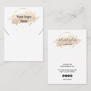 Cartão De Visita A placa de vídeo do colar de joias do logotipo