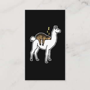 Cartão De Visita A preguiça dorme na Lama da alpaca