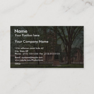 Cartão De Visita A velha biblioteca, Yale College, raro Photochrom