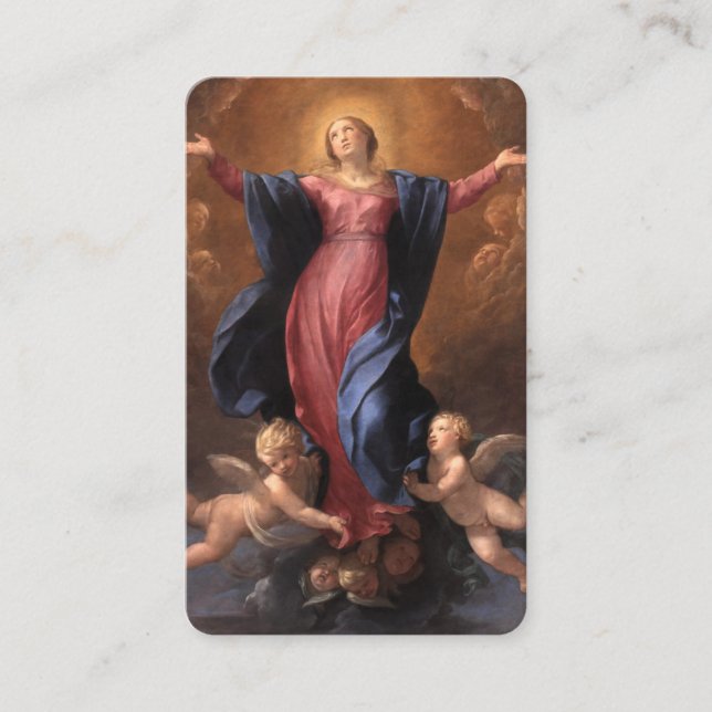 Cartão De Visita A Virgem Maria Pressuume Prayer Card (Frente)