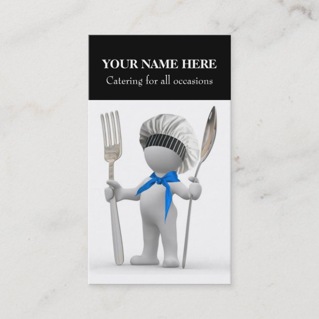 Cartão De Visita Abastecimento: Restaurantes "cozinheiro chefe (Frente)