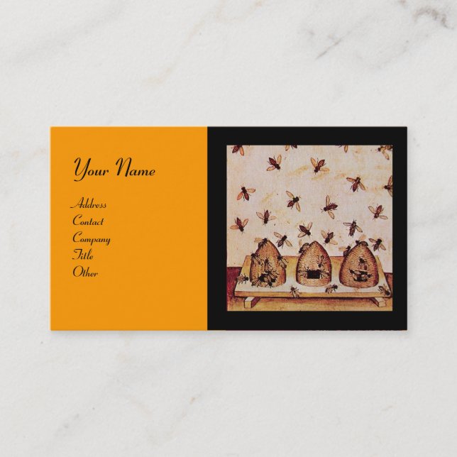 CARTÃO DE VISITA ABELHA DE MEL, APOSTA (Frente)