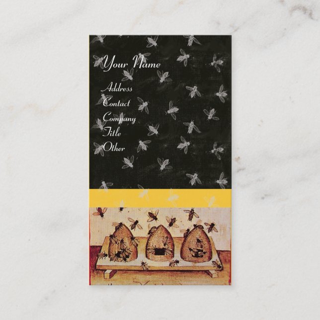 CARTÃO DE VISITA ABELHA DE MEL, APOSTA (Frente)