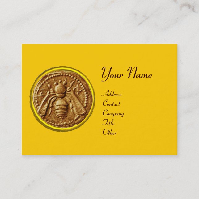 Cartão De Visita Abelha-MEL, APIARISTA-MADEIRA (Frente)