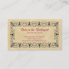 Cartão De Visita Abelhas no quintal da apicultor