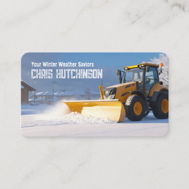 Cartão De Visita Abertura de Neve (Frente)