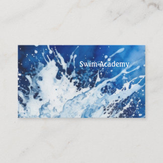 Cartão De Visita abertura do instrutor de natação