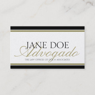Cartão De Visita Abogado Advogado