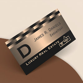 Cartão De Visita Abstract Red Copper Luxury Metallic Art Pattern