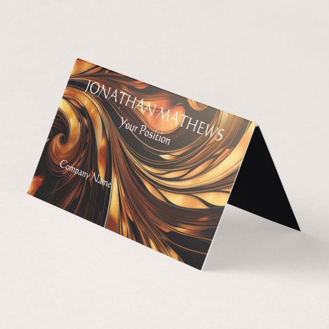 Cartão De Visita Abstrato 4 moderno (Frente)