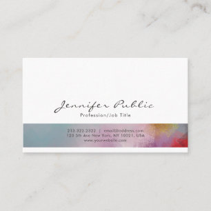Cartão De Visita Abstrato Art Professional Na moda moderna