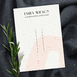 CARTÃO DE VISITA ABSTRATO CERAMIC BLUSH PEACH HAIR CLIP