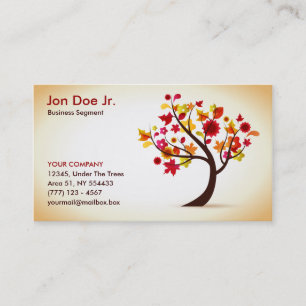 Cartão de visita abstrato da árvore