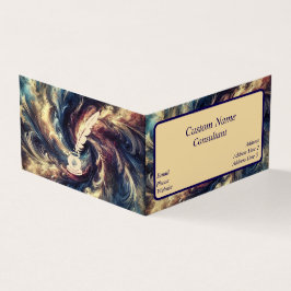 Cartão De Visita Abstrato de Arte do Consultor