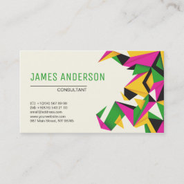 Cartão De Visita Abstrato de cores modernas
