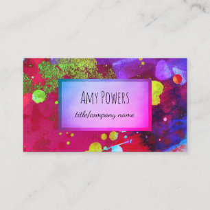 Cartão De Visita abstrato de dois lados personalizado
