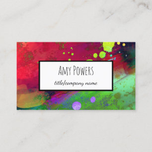 Cartão De Visita abstrato de dois lados personalizado