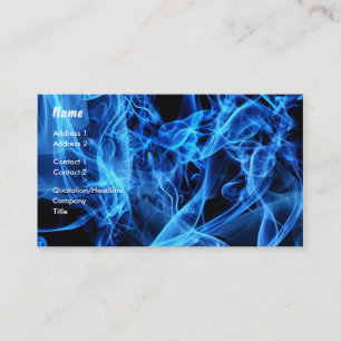 Cartão De Visita Abstrato do azul