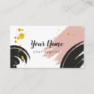 Cartão de visita abstrato do curso da escova