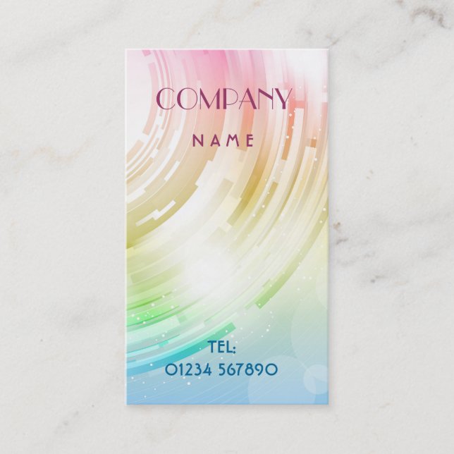 Cartão de visita abstrato do design (Frente)