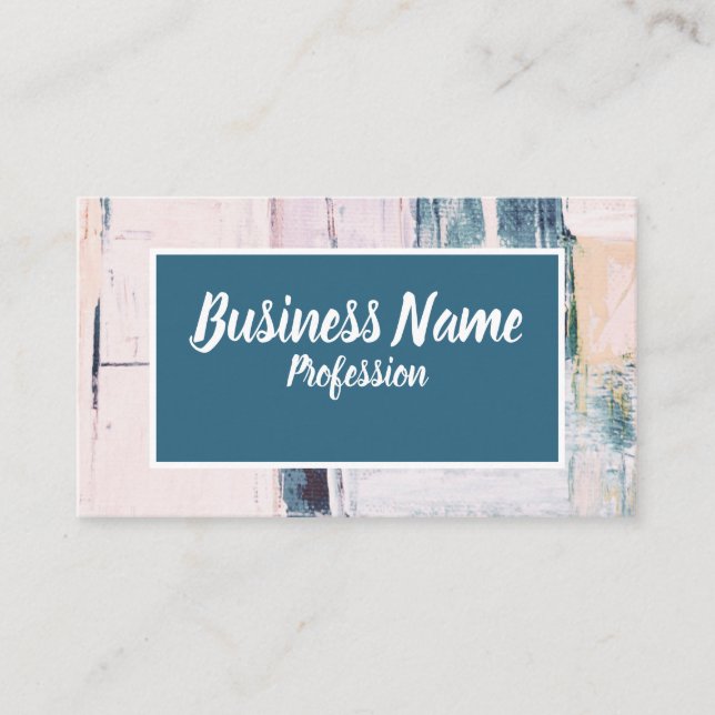 Cartão De Visita Abstrato do Marketing para empresa (Frente)