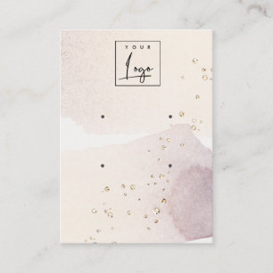 Cartão De Visita Abstrato Dourado Logotipo Roxo 2 Mostrando estoque