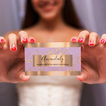 Abstrato Dourado Traços Frame Marble Lavanda Viole