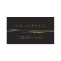 Abstrato Elegante Dourado Chic Black