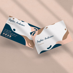 Cartão De Visita Abstrato elegante e profissional