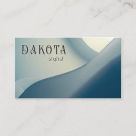 Cartão De Visita Abstrato moderno Tendência Neutral Azul