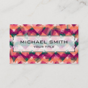 Cartão De Visita Abstrato Mosaico Art nº 8