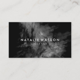 Cartão De Visita Abstrato Oil Painting Dark Monocromo