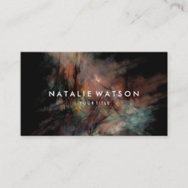 Cartão De Visita Abstrato Oil Painting Professional Dark