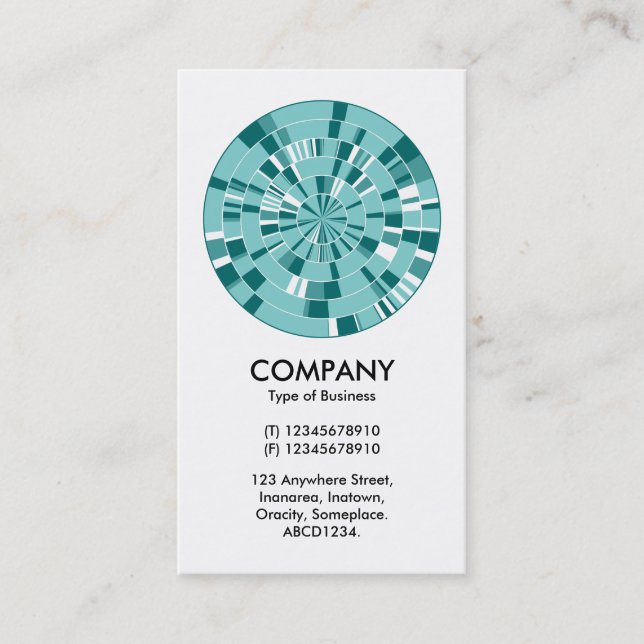 Cartão De Visita Abstrato Pi Wheel 05 (Frente)