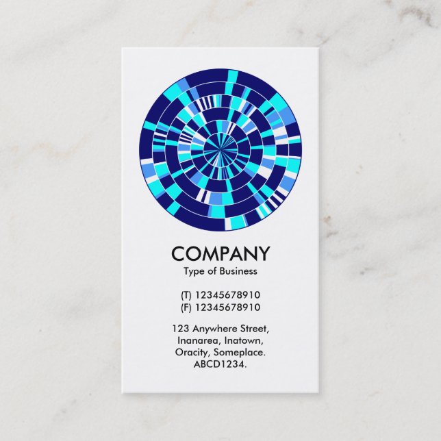 Cartão De Visita Abstrato Pi Wheel 07 (Frente)