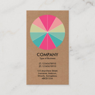 Cartão De Visita Abstrato Pie 01 - Cartolina