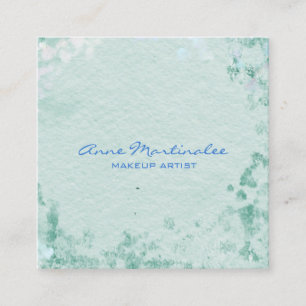 Cartão de visita Abstrato quadrado azul