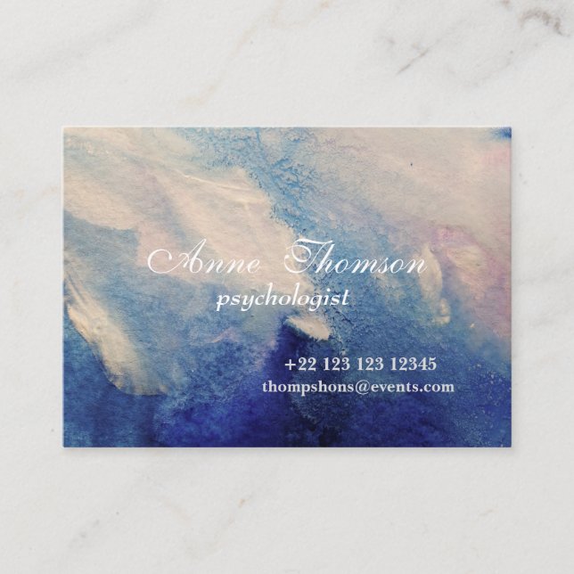 Cartão De Visita Abstrato Roxo-Cartão de visita (Frente)