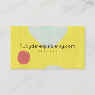 Cartão De Visita Abstrato Rupydetequila de tinta aquosa