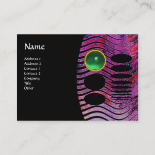 Cartão De Visita ABSTRATO TECHNO MONOGRAM jade verde