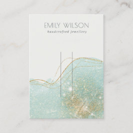 Cartão De Visita Abstrato Tela verde brilhante brilhante brilhante 