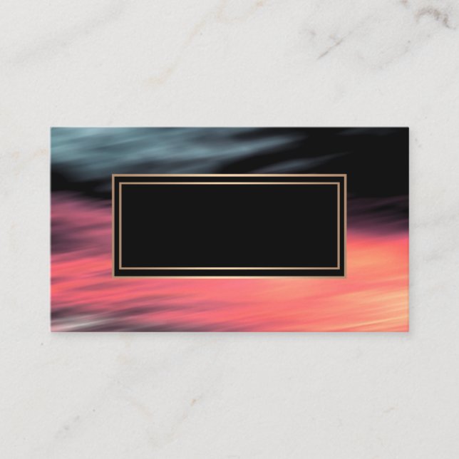 Cartão De Visita Abstrato, turvo, coral, cinza, vermelho, vermelho  (Frente)