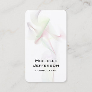 Cartão De Visita Abstrato vertical curva a tendência do estilo mode