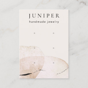 Cartão De Visita Abstrato Watercolor Earring Jewelry Display