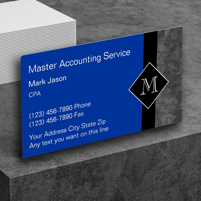 Cartão De Visita Accountant Business Cards (Criador carregado)