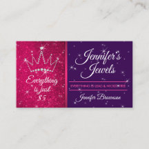 Acessórios de Joias Rosa Roxo Brilho Lantejoulas