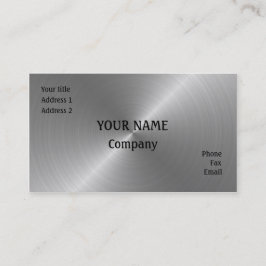 Cartão De Visita Aço escovado
