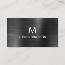 Aço Escovado Preto Cinza Profissional Elegante